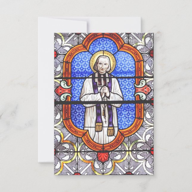 Tarjeta De Agradecimiento Saint Jean Baptiste Marie Vianney (Anverso)