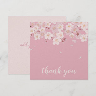 Tarjeta de agradecimiento: SAKURA CHERRY BLOSSOMS