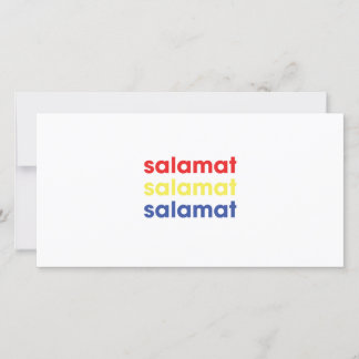 Tarjeta De Agradecimiento "Salamat" le agradece cardar