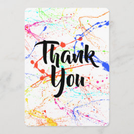 Tarjeta De Agradecimiento Salpicado gracias cardar