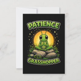 Tarjeta De Agradecimiento Saltamontes Paciente