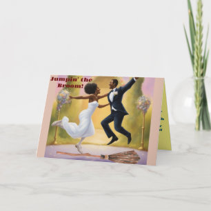 Tarjeta De Agradecimiento Salto de Escoba