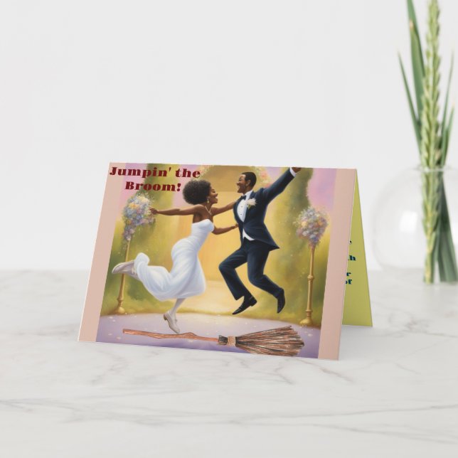 Tarjeta De Agradecimiento Salto de Escoba (Anverso)