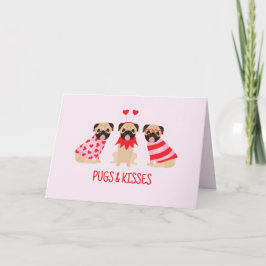 Tarjeta De Agradecimiento Saltos Y Besos Perros De Pug Cute