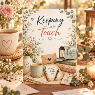 Tarjeta De Agradecimiento Saludo acogedor floral Cottagecore para mantener e