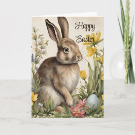 Tarjeta De Agradecimiento Saludo Floral de Pascua