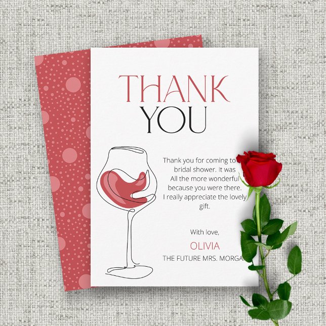 Tarjeta De Agradecimiento Saludos a amar | Ducha de novias en ayunas (Subido por el creador)