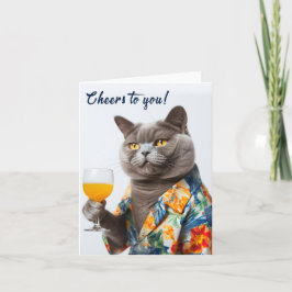 Tarjeta De Agradecimiento Saludos A Usted Con Las Felicidades De Cumpleaños