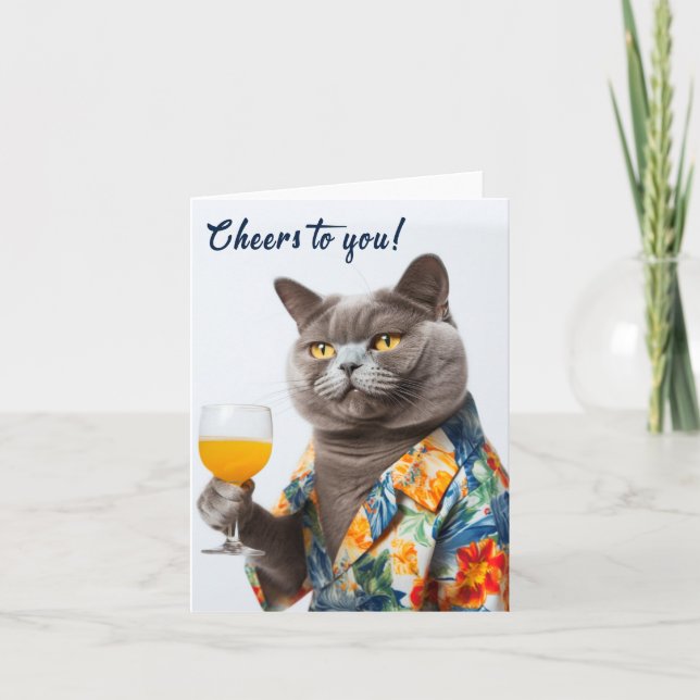 Tarjeta De Agradecimiento Saludos A Usted Con Las Felicidades De Cumpleaños (Anverso)