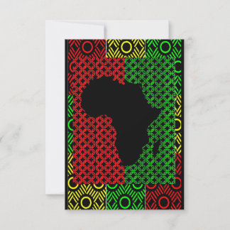 Tarjeta De Agradecimiento Saludos africanos