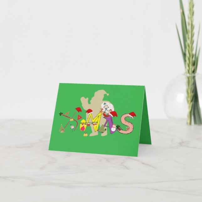 Tarjeta De Agradecimiento Saludos de X-mas (Anverso)