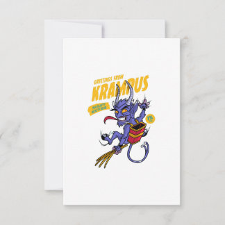 Tarjeta De Agradecimiento Saludos desde Krampus