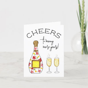Tarjeta De Agradecimiento Saludos divertidos brindis de cumpleaños de Champa