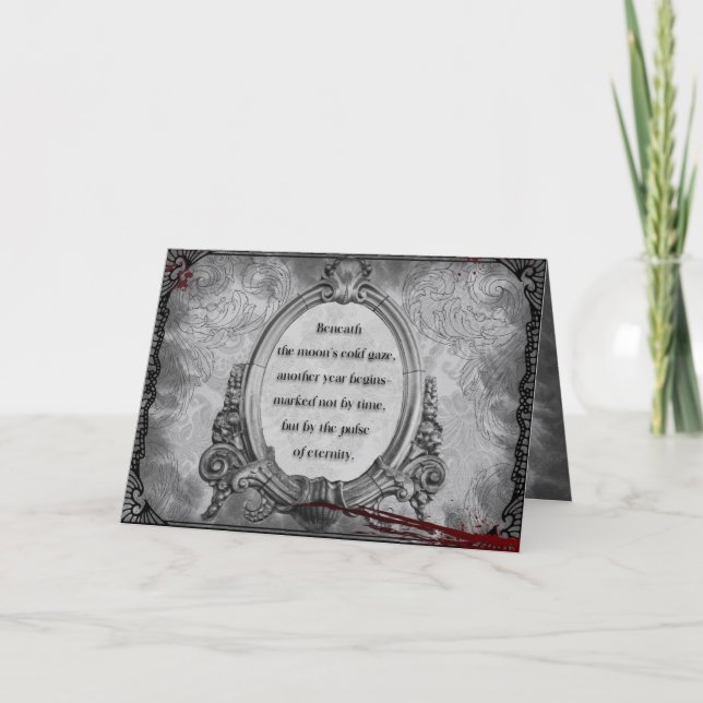 Tarjeta De Agradecimiento Saludos Eternos (Anverso)