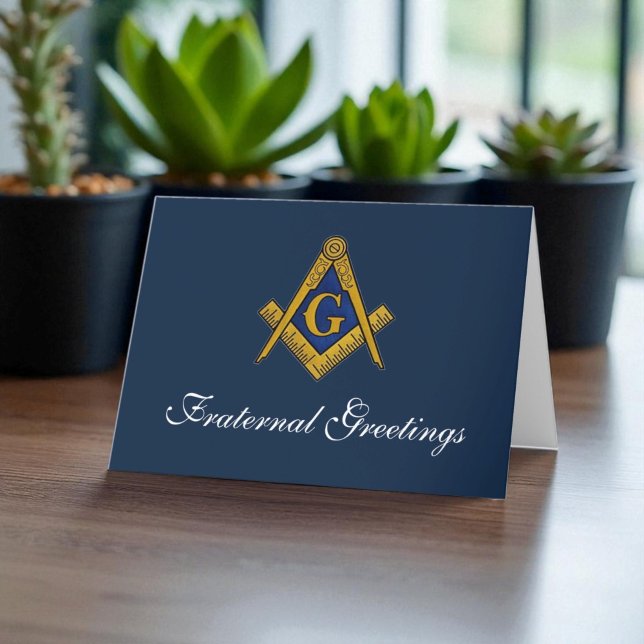 Tarjeta De Agradecimiento Saludos fraternales Freemason Masonic Birthday (Subido por el creador)