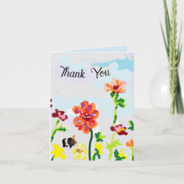 Tarjeta de agradecimiento : Salvaje en el campo