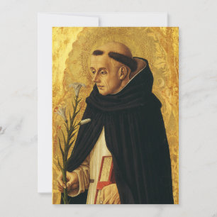 Tarjeta De Agradecimiento San Doménico de Carlo Crivelli