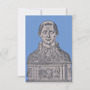 Tarjeta De Agradecimiento San Jenaro, Obispo de Benevento - Arte fino