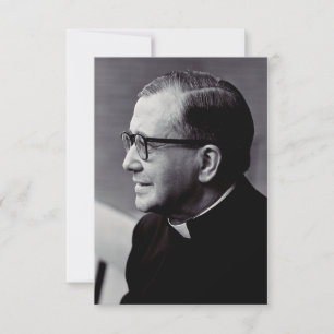 Tarjeta De Agradecimiento San Josemaría Escrivá