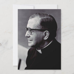 Tarjeta De Agradecimiento San Josemaria Escriva