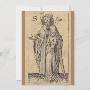 Tarjeta De Agradecimiento San Judas Tadeo el Apóstol y hermano de Jesús