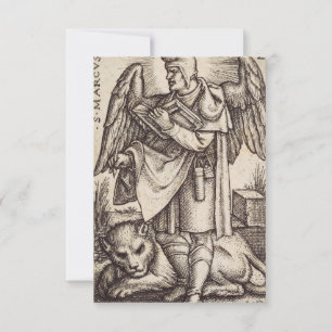 Tarjeta De Agradecimiento San Marcos el Evangelista patrón de Venecia
