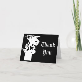 Tarjeta De Agradecimiento San Miguel y Dragón (en blanco)