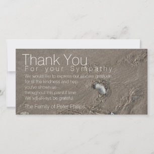 Tarjeta De Agradecimiento Sand 2 Moderna Simpatía Gracias VFC