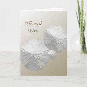Tarjeta De Agradecimiento Sand Dollar Gracias Cartas