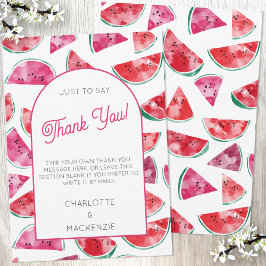 Tarjeta De Agradecimiento sandía