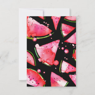 Tarjeta De Agradecimiento sandía acuática 2