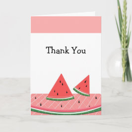 Tarjeta De Agradecimiento Sandía Gracias