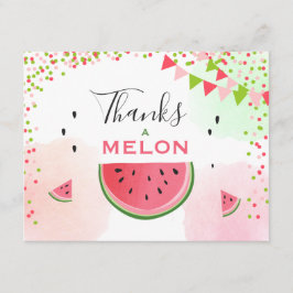 Tarjeta De Agradecimiento sandía Gracias carta Gracias por el cumpleaños de 