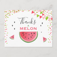 sandía Gracias carta Gracias por el cumpleaños de