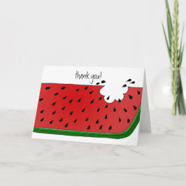 Tarjeta De Agradecimiento Sandía jugosa