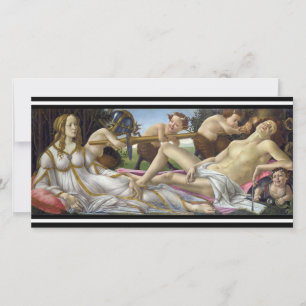 Tarjeta De Agradecimiento Sandro Botticelli - Venus y Mars