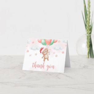 Tarjeta De Agradecimiento Santa Baby Shower