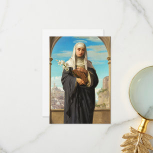Tarjeta De Agradecimiento Santa Catalina de Siena, Santa Caterina, 1888