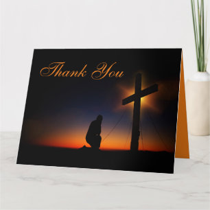 Tarjeta De Agradecimiento Santa Cruz del Sunset Memorial Service Gracias
