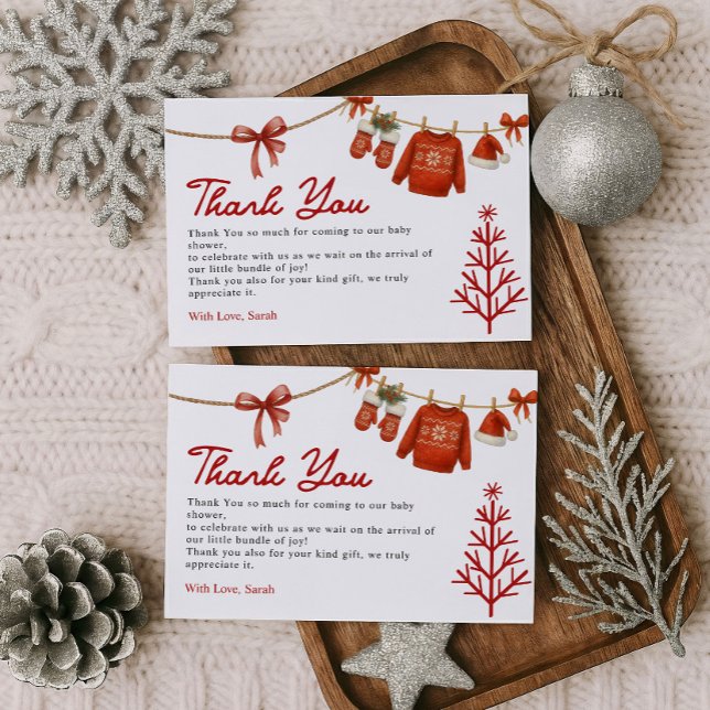 Tarjeta De Agradecimiento Santa de invierno  (Subido por el creador)