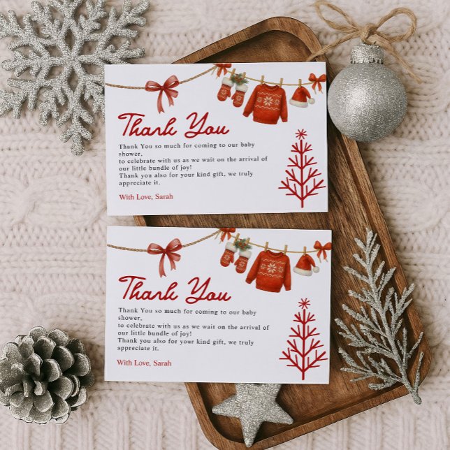 Tarjeta De Agradecimiento Santa de invierno  (Subido por el creador)