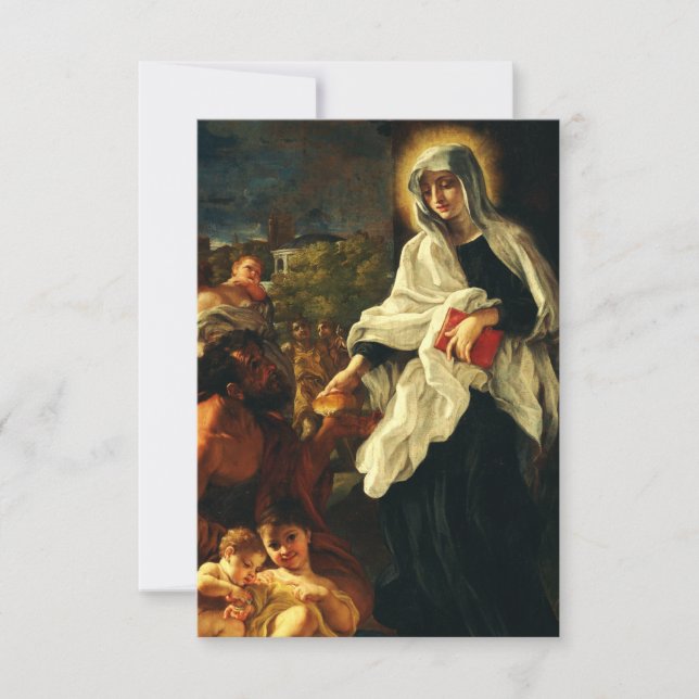 Tarjeta De Agradecimiento Santa Francesca de Roma (Anverso)
