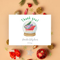 Santa sled - gracias bebé ducha