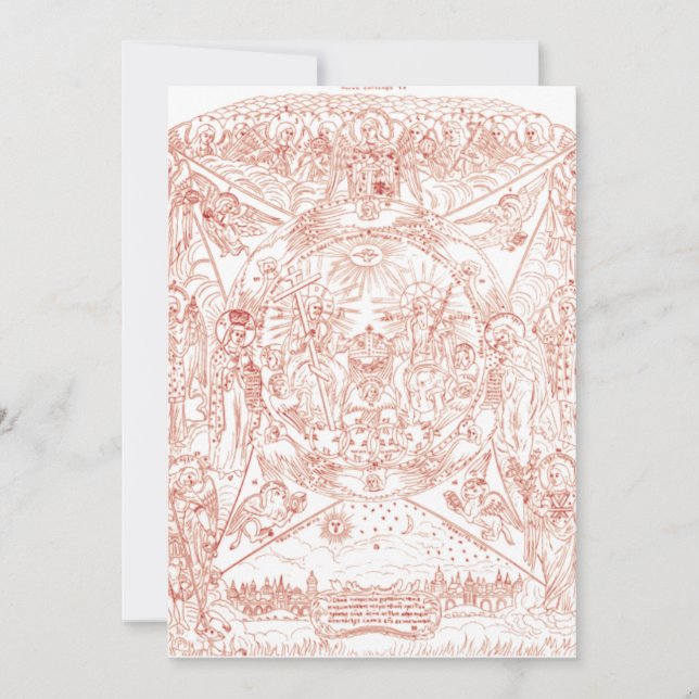 Tarjeta De Agradecimiento Santísima Trinidad en Gloria (Anverso)