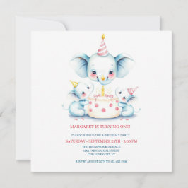 Tarjeta De Agradecimiento Santo Boho Greenery Highland Vaca 1er cumpleaños I