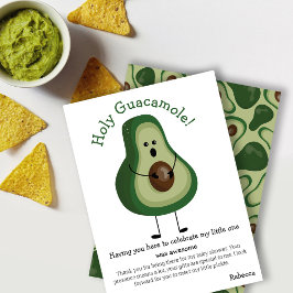 Tarjeta De Agradecimiento Santo Guacamole