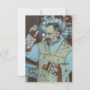 Tarjeta De Agradecimiento Santo Padre Pio