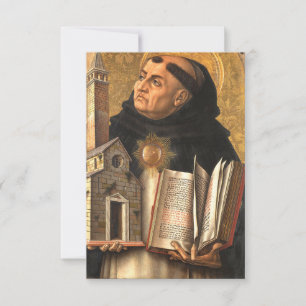 Tarjeta De Agradecimiento Santo Tomás de Aquinas