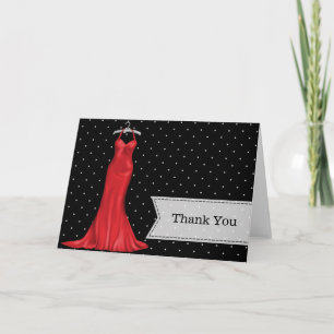 Tarjeta De Agradecimiento Satin gown gracias