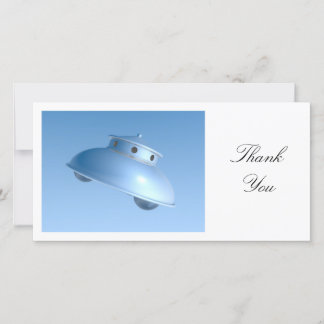 Tarjeta De Agradecimiento Saucer volador clásico - Gracias